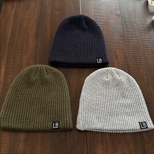 Little Bipsy Kids Knit Beanie bundle - Gray, navy, Olive